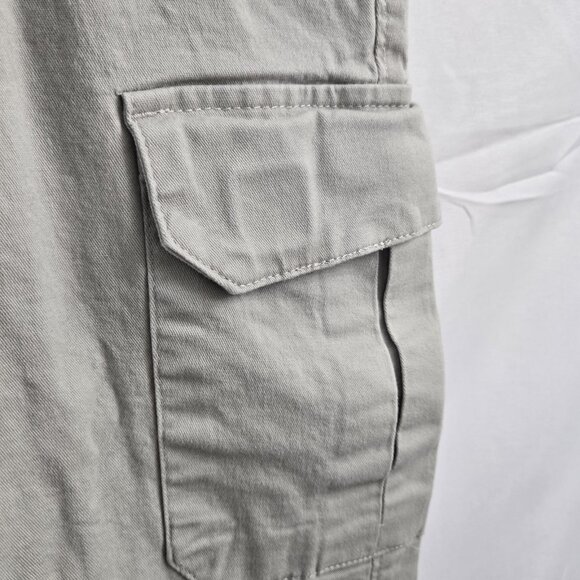 Haggar Pants Mens 36 X 30 Beige Khaki Classic Fit Cotton Blend Cargo Workwear - Picture 5 of 9